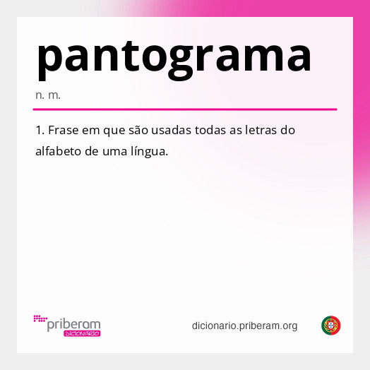 Significado de pantograma