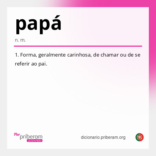 Significado de papá