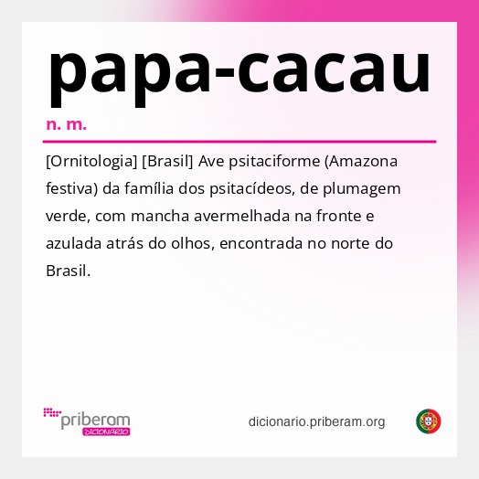 Significado de papa-cacau