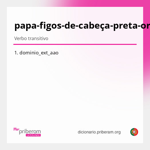 Significado de papa-figos-de-cabeça-preta-oriental