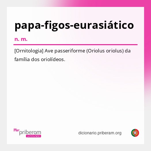 Significado de papa-figos-eurasiático