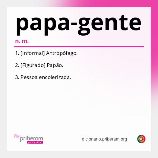 Significado de papa-gente