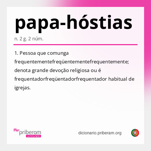 Significado de papa-hóstias