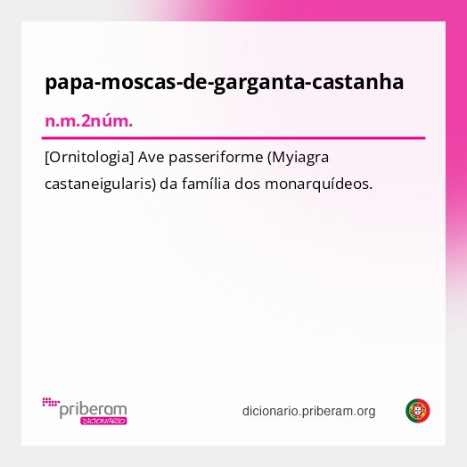Significado de papa-moscas-de-garganta-castanha