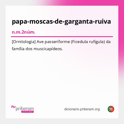 Significado de papa-moscas-de-garganta-ruiva