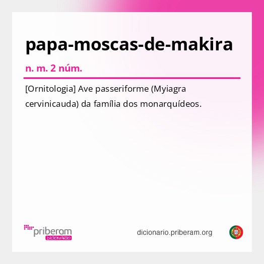 Significado de papa-moscas-de-makira