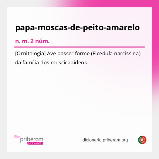 Significado de papa-moscas-de-peito-amarelo