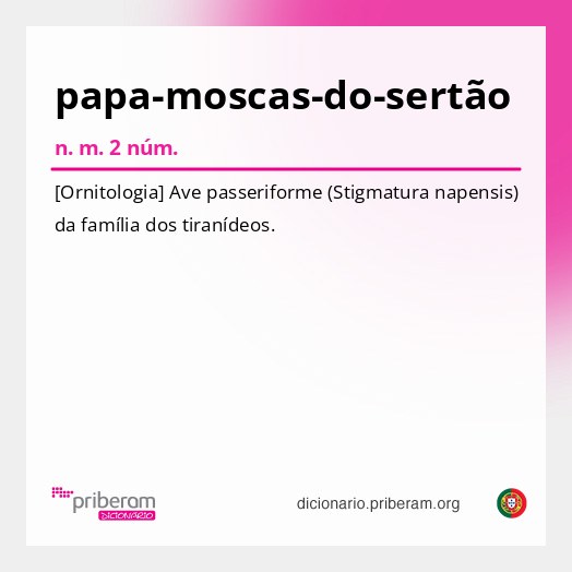 Significado de papa-moscas-do-sertão