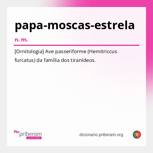 Significado de papa-moscas-estrela