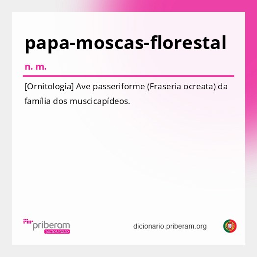 Significado de papa-moscas-florestal