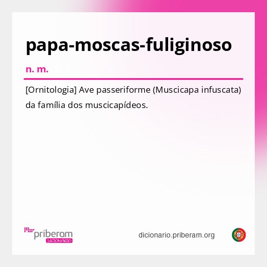 Significado de papa-moscas-fuliginoso