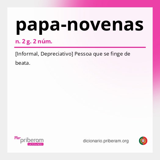 Significado de papa-novenas