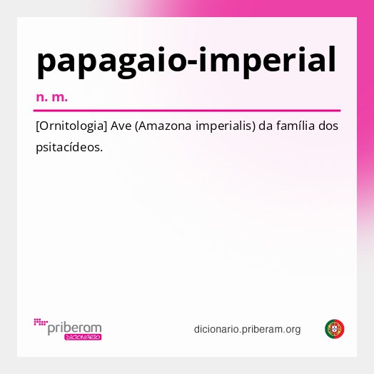 Significado de papagaio-imperial
