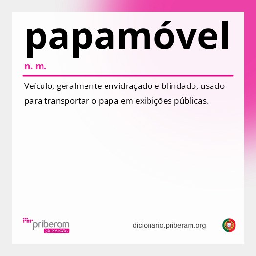 Significado de papamóvel