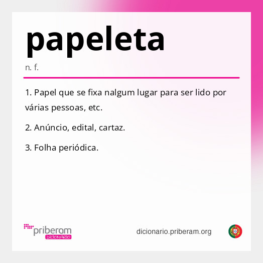 Significado de papeleta