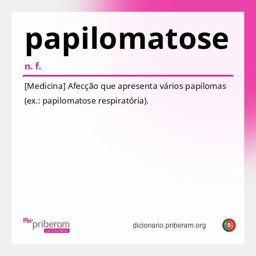Significado de papilomatose