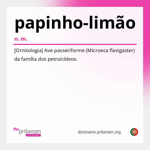 Significado de papinho-limão