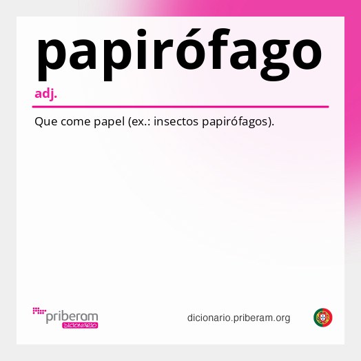 Significado de papirófago