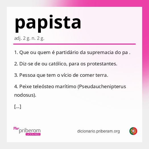 Significado de papista