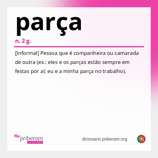 Significado de parça