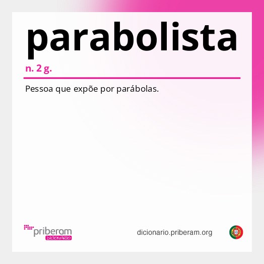 Significado de parabolista