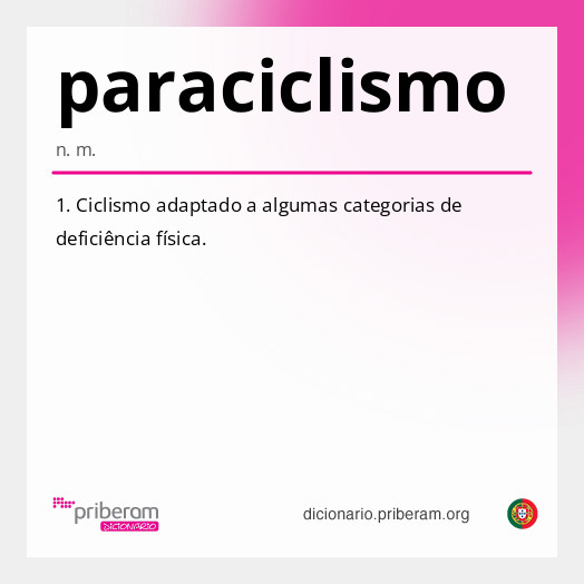 Significado de paraciclismo