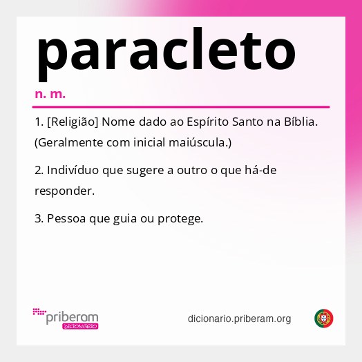 Significado de paracleto