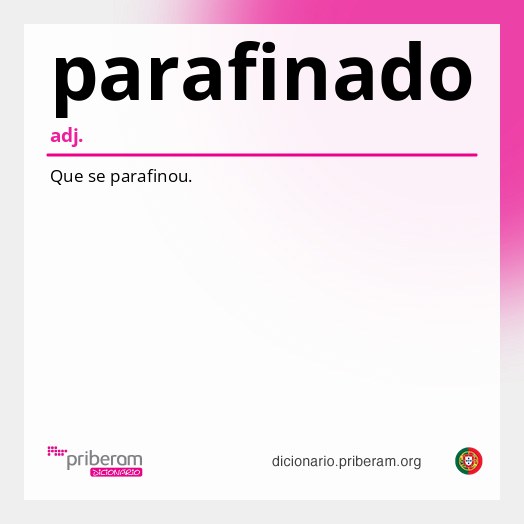 Significado de parafinado