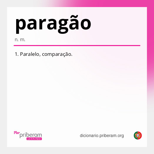 Significado de paragão