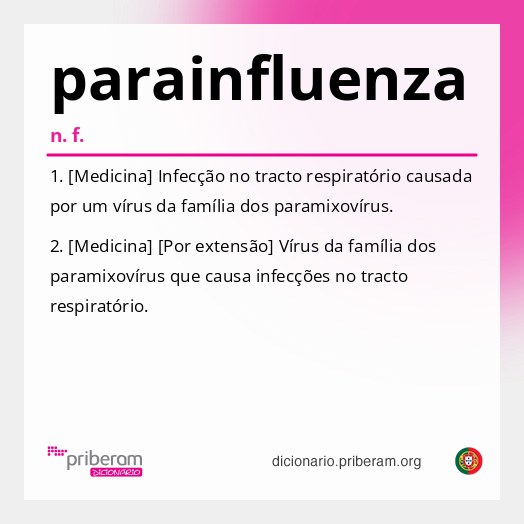 Significado de parainfluenza