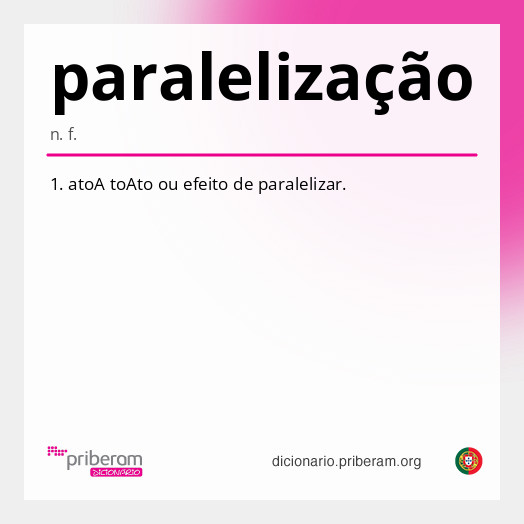 Significado de paralelização