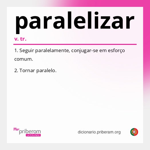 Significado de paralelizar
