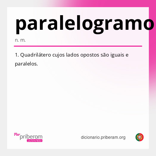 Significado de paralelogramo