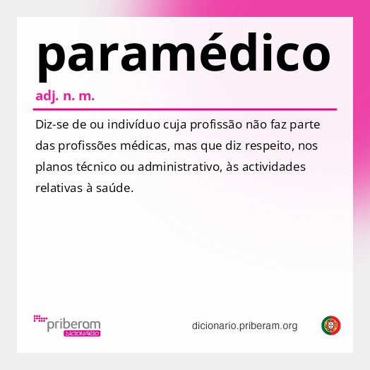 Significado de paramédico