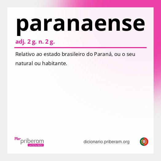 Significado de paranaense
