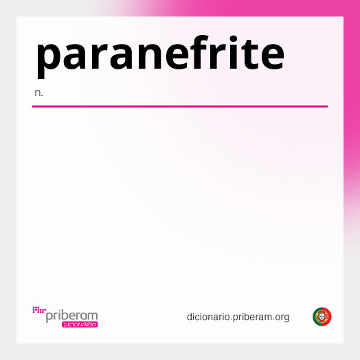 Significado de paranefrite