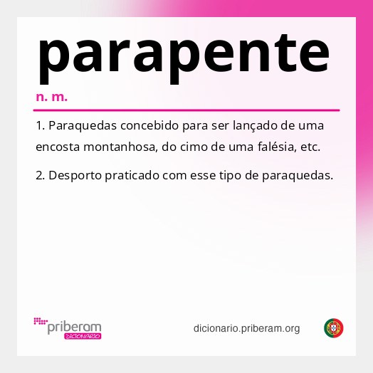 Significado de parapente