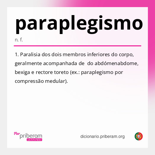 Significado de paraplegismo