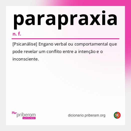 Significado de parapraxia
