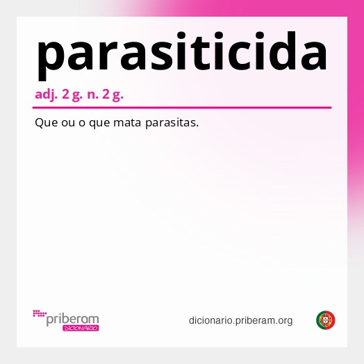 Significado de parasiticida