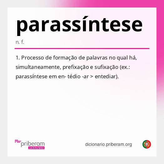 Significado de parassíntese