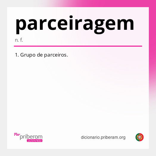 Significado de parceiragem