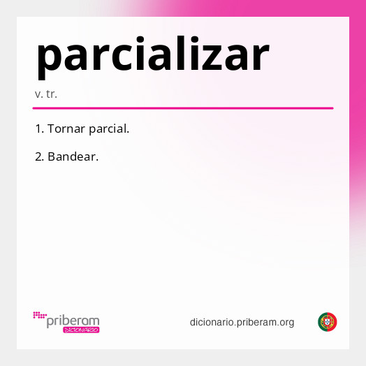 Significado de parcializar