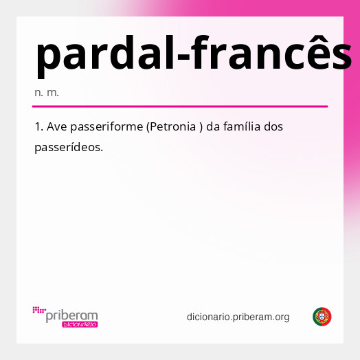 Significado de pardal-francês