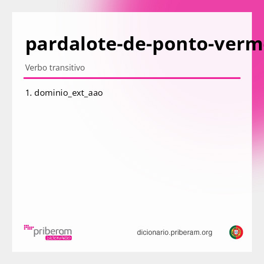 Significado de pardalote-de-ponto-vermelho