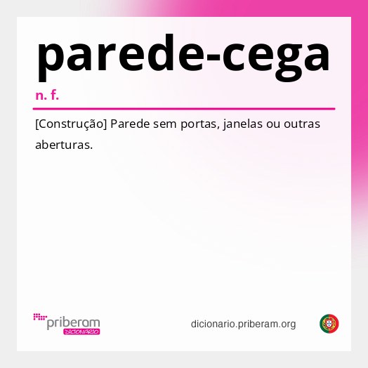 Significado de parede-cega