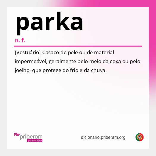Significado de parka