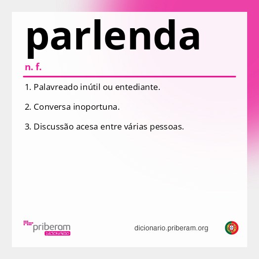 Significado de parlenda