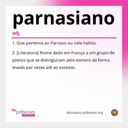 Significado de parnasiano