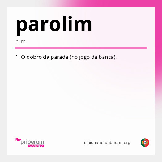 Significado de parolim